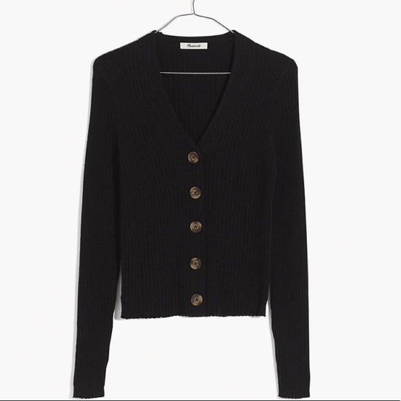 Madewell Shrunken Ribbed Cardigan Sweater - Picture 4 of 5